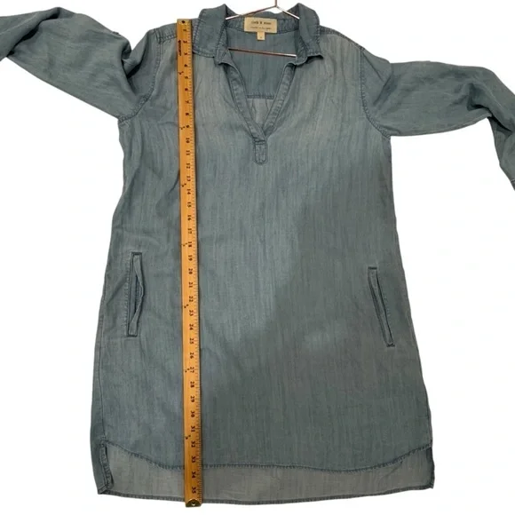 Anthropologie Light Blue Long Sleeve Dress - Picture 4 of 6